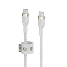 Belkin Kábel USB-C na USB-C BoostCharge Pro Flex, USB-C PD, biely, 2m