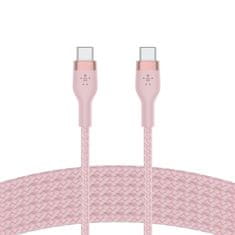 Belkin Kábel USB-C na USB-C BoostCharge Pro Flex, USB-C PD, Ružová, 1m