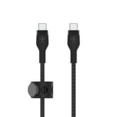 Belkin Kábel USB-C na USB-C BoostCharge Pro Flex, USB-C PD, čierna, 2m