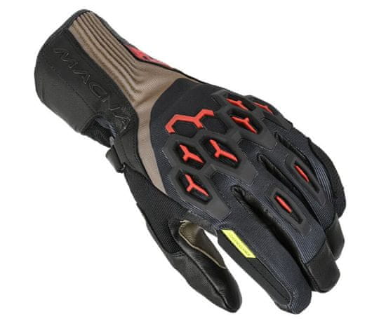 Macna Brawler RTX taupe/red/black men gloves