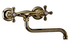 FARIS Faris Liberty - Drezová batéria nástenná, ramienko „S“, rozteč 150mm, bronz 030.18