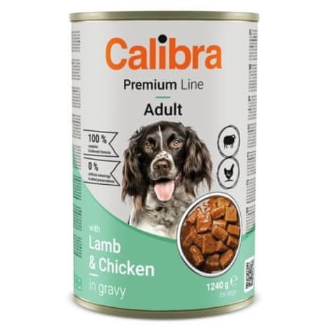 Calibra Konzerva pre psa Premium konzerva Lamb & Chicken 1240 g