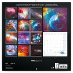 NASA NOTIQUE Poznámkový kalendár 2025, 30 x 30 cm