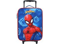 Vadobag Detský modrý kufor Spiderman