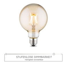 PAUL NEUHAUS Leuchten DIRECT LED Filament Globe, E27, priemer 95mm 4W 3000K DIM 08466 LD 08466