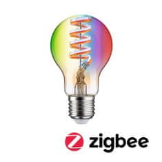 Paulmann PAULMANN Filament 230V Smart Home Zigbee 3.0 LED žiarovka E27 6,3W RGBW plus stmievateľné zlatá 29156