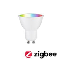 Paulmann PAULMANN Standard 230V Smart Home Zigbee 3.0 LED reflektor GU10 4,8 W RGBW plus stmievateľné biela mat 29147