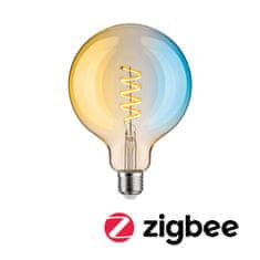 Paulmann PAULMANN Filament 230V Smart Home Zigbee 3.0 LED Globe G125 E27 7,5W meniteľná biela stmievateľné zlatá 29161