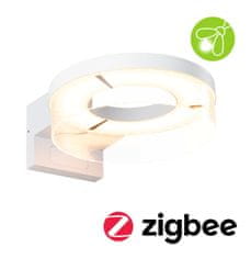 Paulmann PAULMANN LED vonkajšie nástenné svietidlo Smart Home Zigbee 3.0 Capea pohybové čidlo neláka hmyz IP44 231mm CCT 12,5 W 230V biela hliník 93114