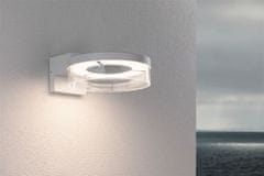 Paulmann PAULMANN LED vonkajšie nástenné svietidlo Capea pohybové čidlo IP44 231mm 3000K 8/1x1, 2W 230V biela hliník 93112