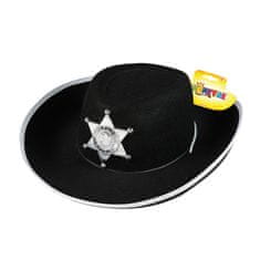 Rappa Detský klobúk čierny šerif