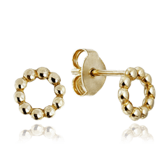 MINET Zlaté náušnice jemné prstene Au 585/1000 1,00g