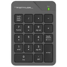 A4Tech Počítačová klávesnice FSTYLER, numerická - šedá