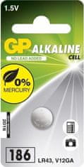 GP Alkalická gombíková batéria GP 186F (LR43)