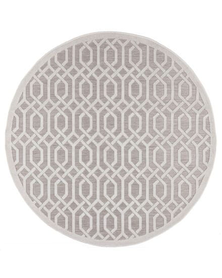 Flair Kusový koberec Piatto Mondo Natural kruh – na von aj na doma