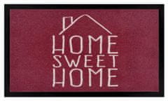 Hanse Home Protišmyková rohožka Home sweet home 105380 Brick red 45x75