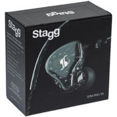 Stagg SPM-PRO BK, 3-driver in-ear slúchadlá, transparentné