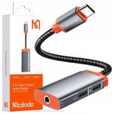 Mcdodo Mcdodo Adaptér Usb-C Mini Jack 3,5 Mm Adaptér Aux Kábel Pre Samsung Dac