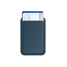 Satechi Magnetický stojan / peňaženka Vegan-Leather pre Apple iPhone 12/13/14/15, Modrá