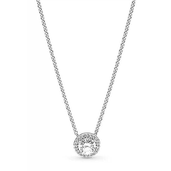 Pandora Strieborný náhrdelník s trblietavým príveskom Timeless 396240SK-45