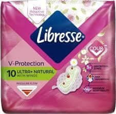 Gallus Libresse hygienické vložky V-Protection Ultra+ Normal 10ks Natural