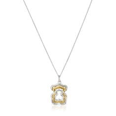 Tous Pôvabný strieborný náhrdelník s bicolor príveskom 1004018200 (retiazka, prívesok)