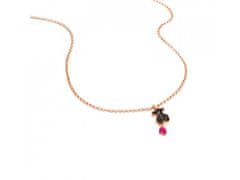 Tous Ružovo pozlátený náhrdelník s medvedíkom 1000141000