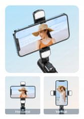 Mcdodo Double Shot Selfie Tyč, Tyč, Statív, Bluetooth, Statív, Čierna, Mcdodo