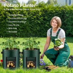 HOME & MARKER® Prenosný pestovateľský záhradný záhon na pestovanie zeleniny (30 x 35 cm, 26L) | FLORAFOLD