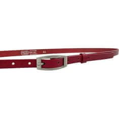Penny Belts Dámsky kožený opasok 15-2-93 red (Dĺžka opasku 100 cm)