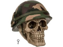 OOTB Pokladnička lebka s vojenskou helmou