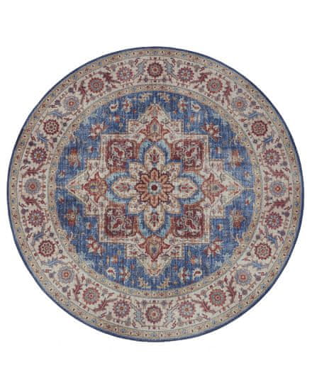 NOURISTAN Kusový koberec Asmar 104001 Jeans / Blue kruh