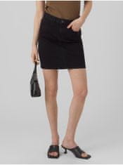 Vero Moda Čierna dámska džínsová sukňa Vero Moda Luna S