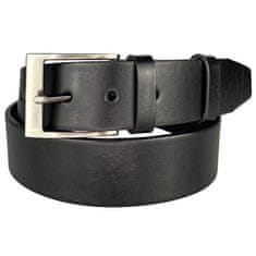 Penny Belts Pánsky kožený opasok 22-60 black (Dĺžka opasku 105 cm)