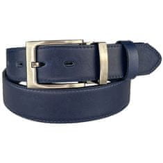 Penny Belts Pánsky kožený spoločenský opasok 35-020-2-56 blue (Dĺžka opasku 115 cm)