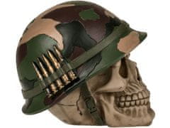 OOTB Pokladnička lebka s vojenskou helmou