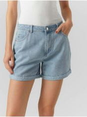 Vero Moda Svetlomodré dámske džínsové kraťasy Vero Moda Zuri XL