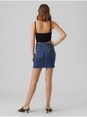 Vero Moda Tmavomodrá dámska džínsová sukňa Vero Moda Luna M