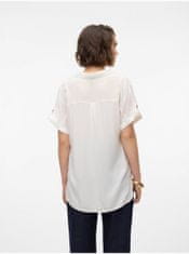 Vero Moda Biela dámska košeľa Vero Moda Bumpy XS