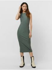 Vero Moda Zelené dámske púzdrové basic šaty AWARE by VERO MODA Lavender L