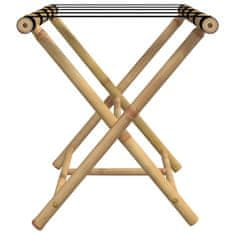Vidaxl Skladací stojan na batožinu 62x42x50,5 cm bambus