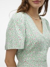 Vero Moda Dámske šaty VMALBA Regular Fit 10292845 Silt Green (Veľkosť L)
