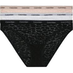 Calvin Klein 3 PACK - dámske nohavičky Bikini QD5069E-N8I (Veľkosť S)
