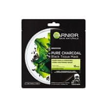 Garnier GARNIER - Black Textile Mask with Seaweed Extract Pure Charcoal Skin Natura l s (Black Tissue Mask) 28 g 28.0g 
