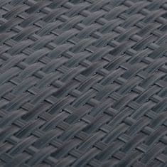 Vidaxl Balkónová zástena antracitová 1000x80 cm polyratan