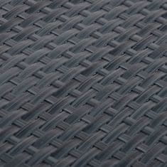 Vidaxl Balkónová zástena antracitová 300x80 cm polyratan