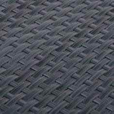 Vidaxl Balkónová zástena antracitová 500x100 cm polyratan
