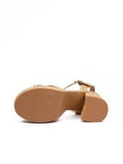 Orsay Hnedé dámske sandále na podpätku 36