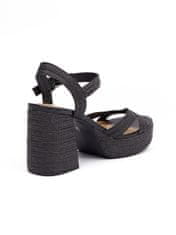 Orsay Čierne dámske sandále na podpätku 36