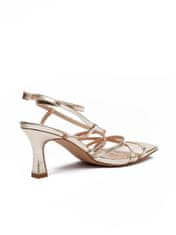 Orsay Zlaté dámske sandále na podpätku 36